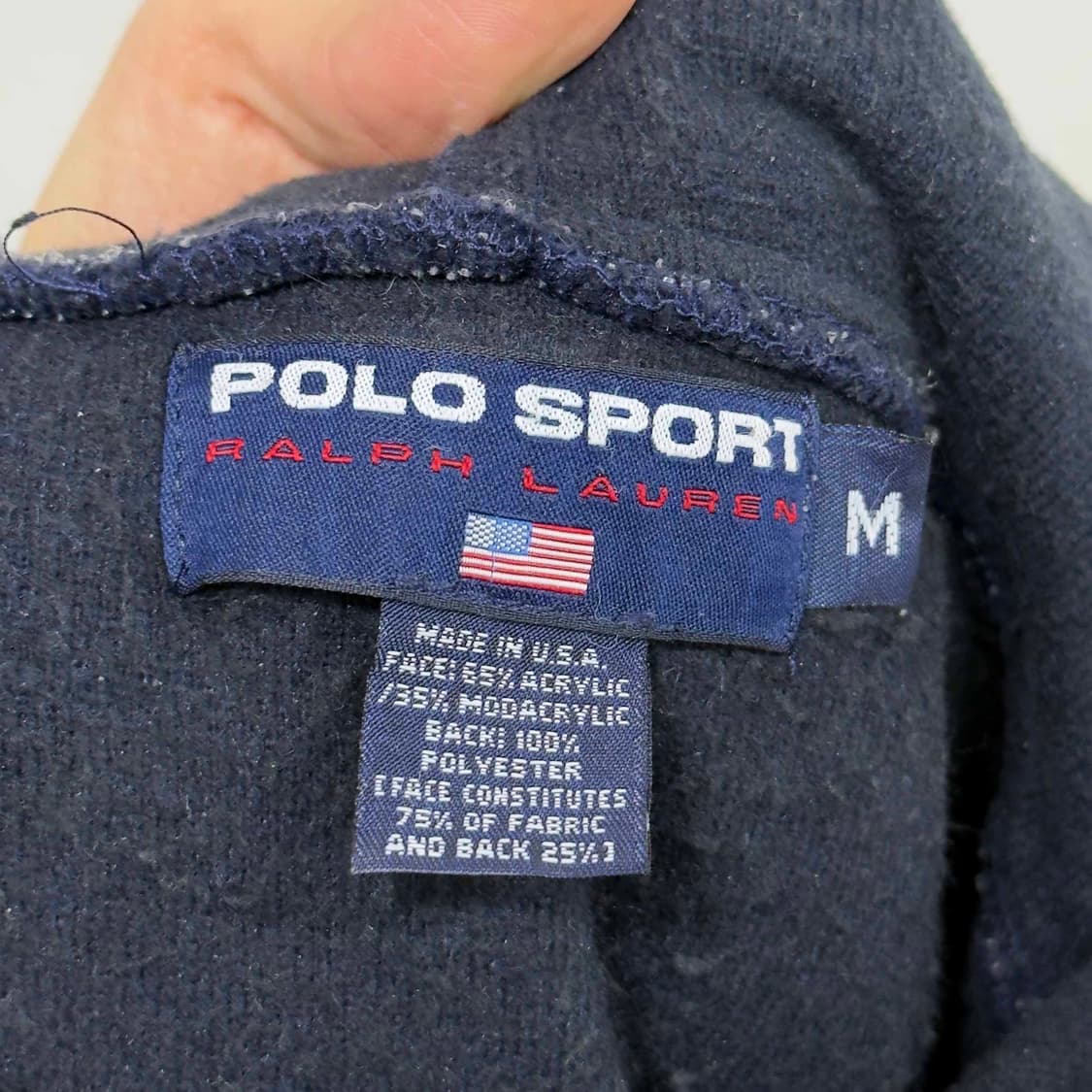 90s 폴로 스포츠 후드 플리스 USA 상품이미지4