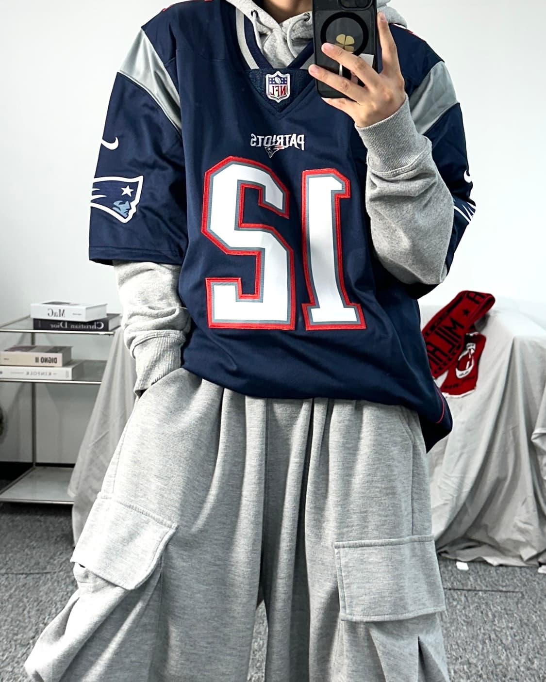 나이키 NFL 뉴 잉글랜드 패트리어츠 브래디 유니폼 L (새상품) 상품이미지3