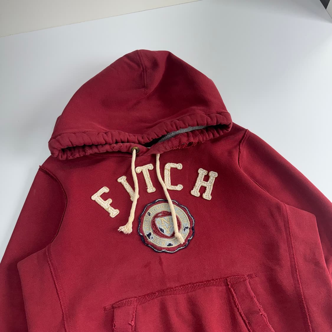 Abercrombie 아베크롬비 버건디 후드티 상품이미지4