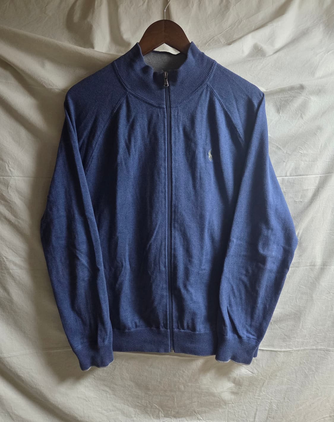 폴로 랄프로렌 네이비 코튼 니트 집업 자켓 L 100~105 상품이미지1