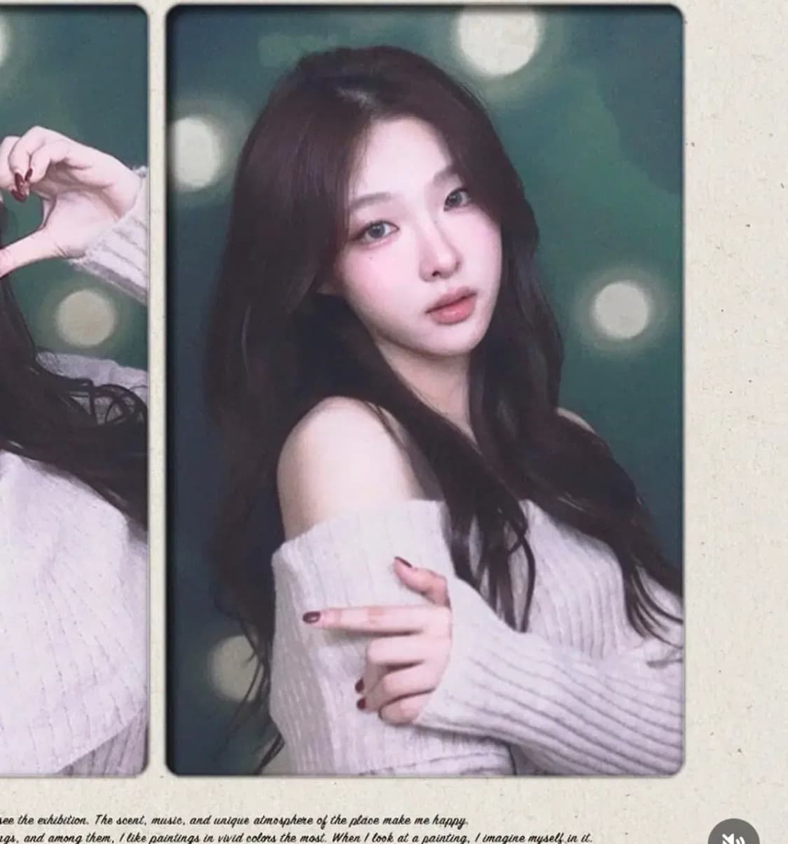 아워캐비넷 오프숄더 니트 베이지 상품이미지3