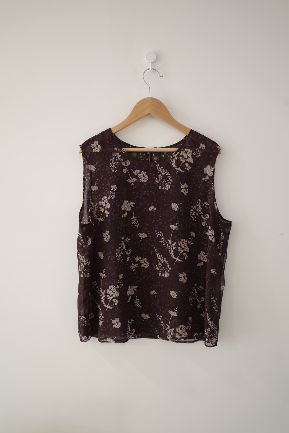Brown flower sleeveless  상품이미지1