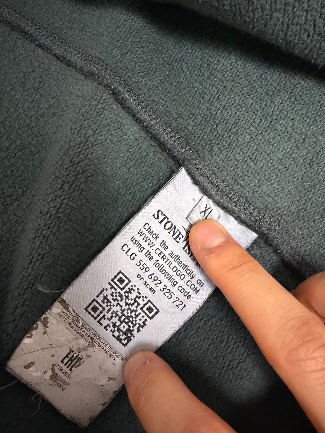 스톤아일랜드 하이넥 스웻 집업자켓 상품이미지3