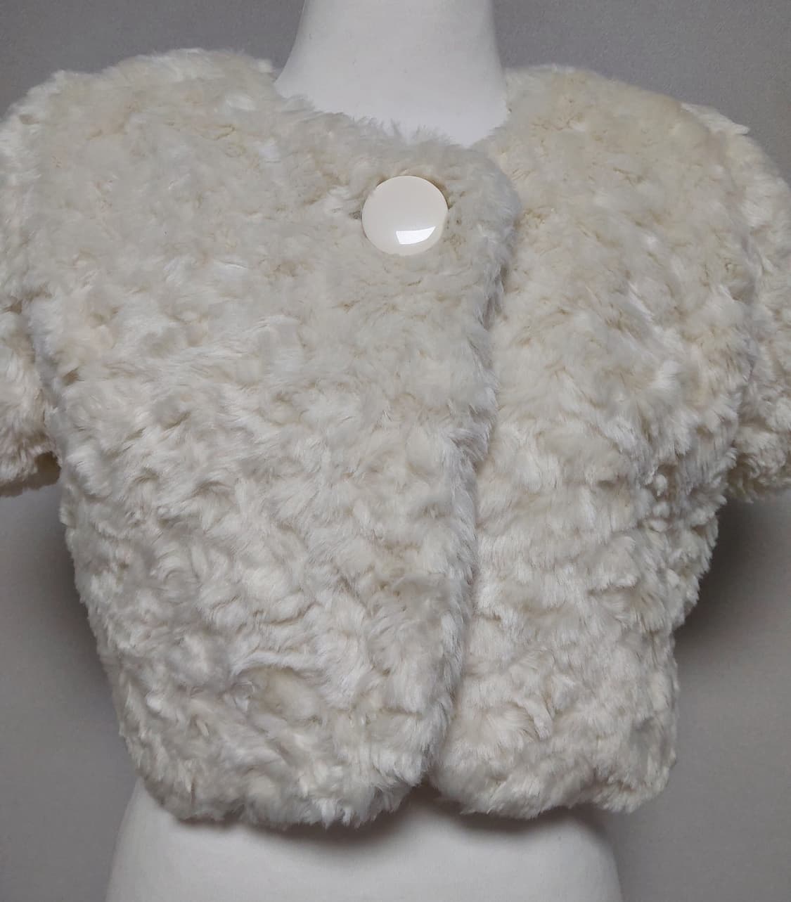 빈티지 페이크 퍼 숏 볼레로 상품이미지2