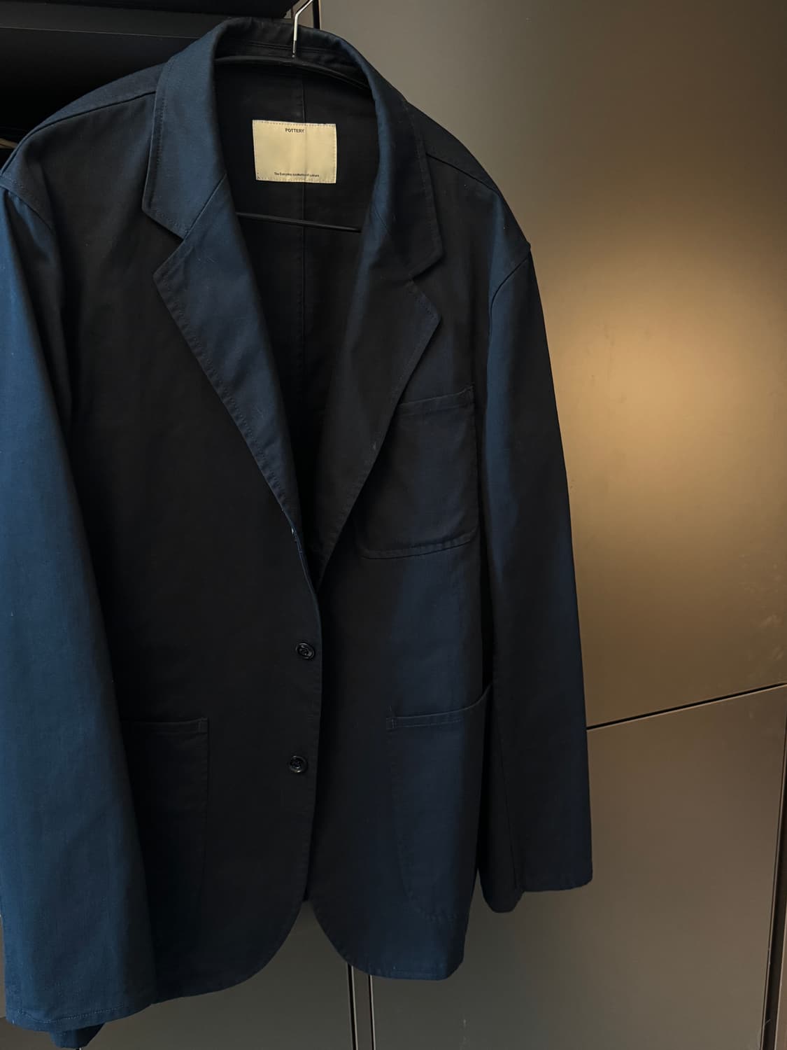 포터리 워시드 스포츠자켓 다크네이비3 상품이미지1