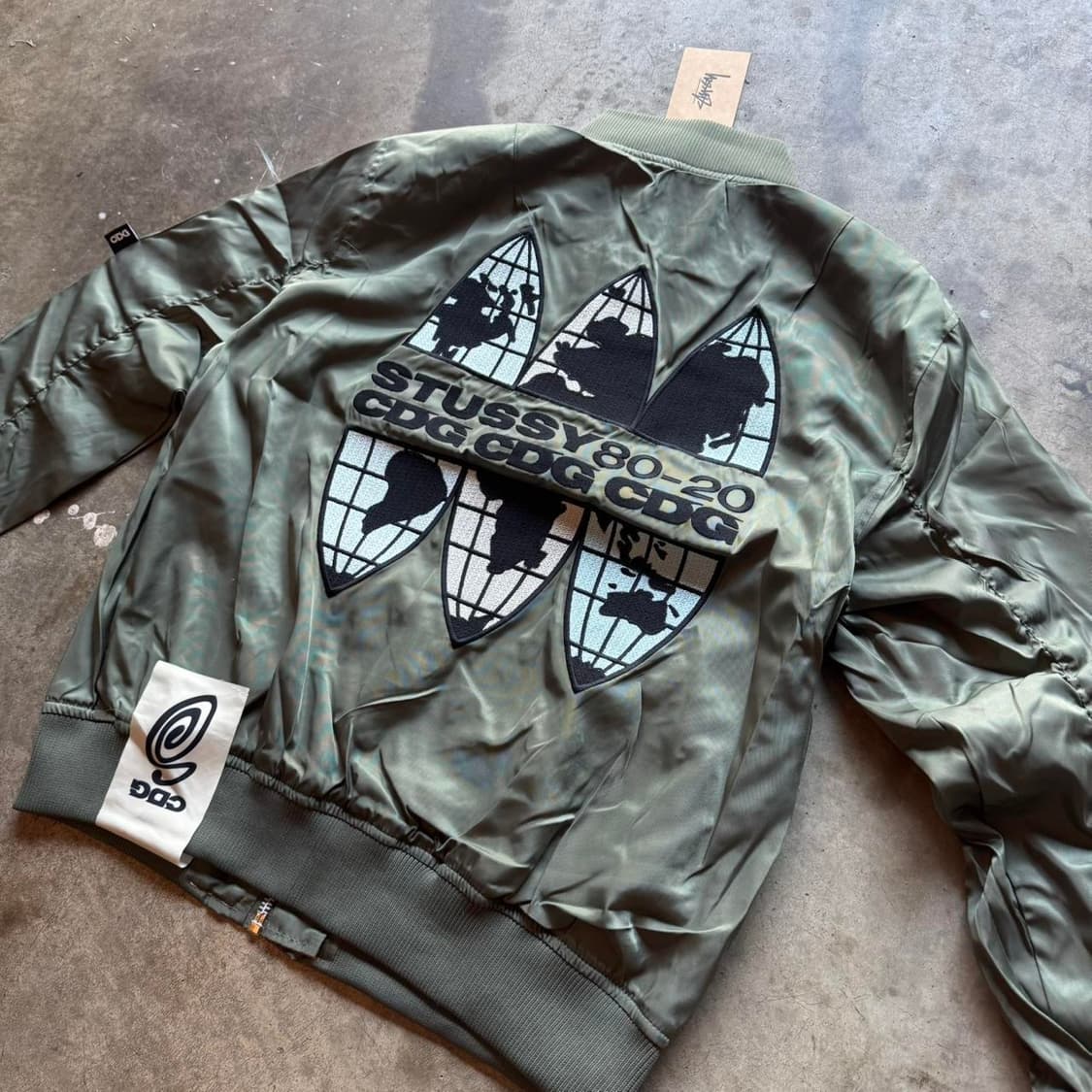 스투시 x CDG MA-1 자켓 올리브 상품이미지1
