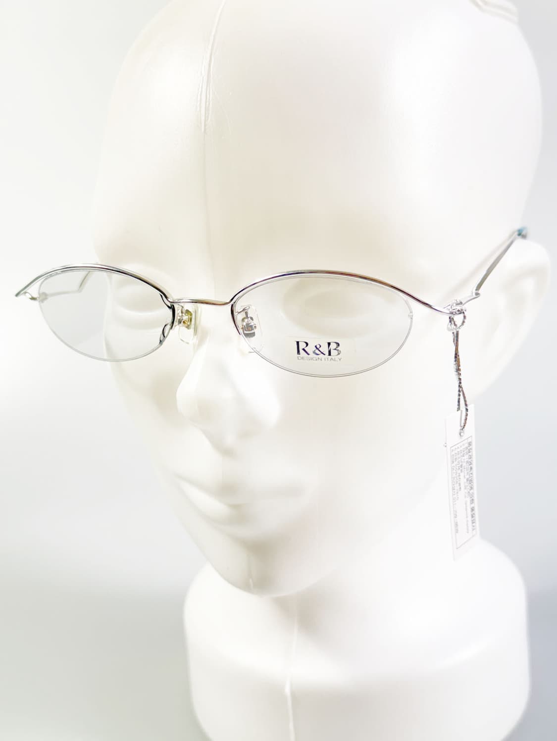 R&B EYEWEAR 실버 반무테 오벌 메탈 빈티지 안경 상품이미지9