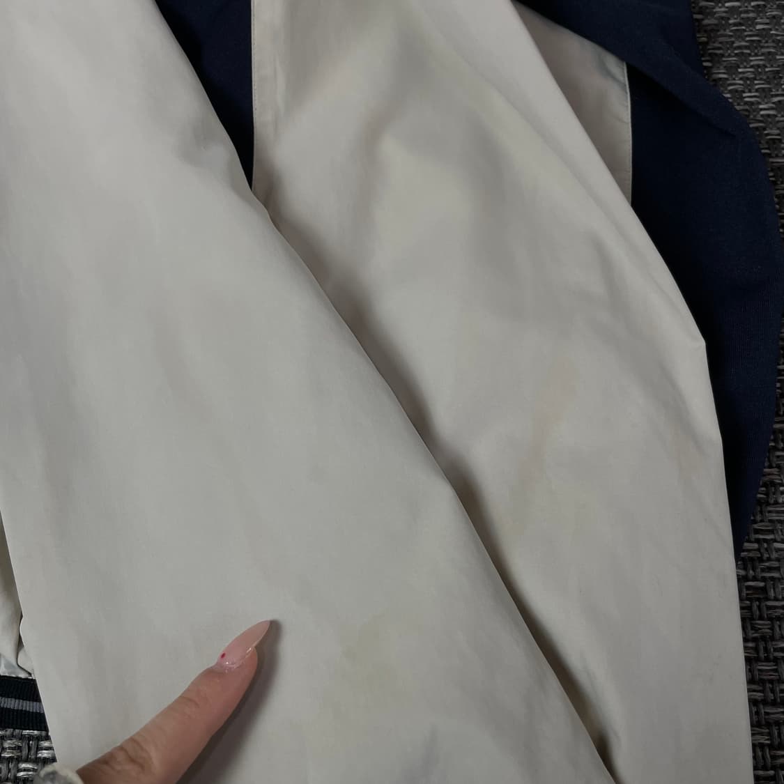 엘레쎄 베이지 반집업 나일론 바람막이 100 상품이미지9