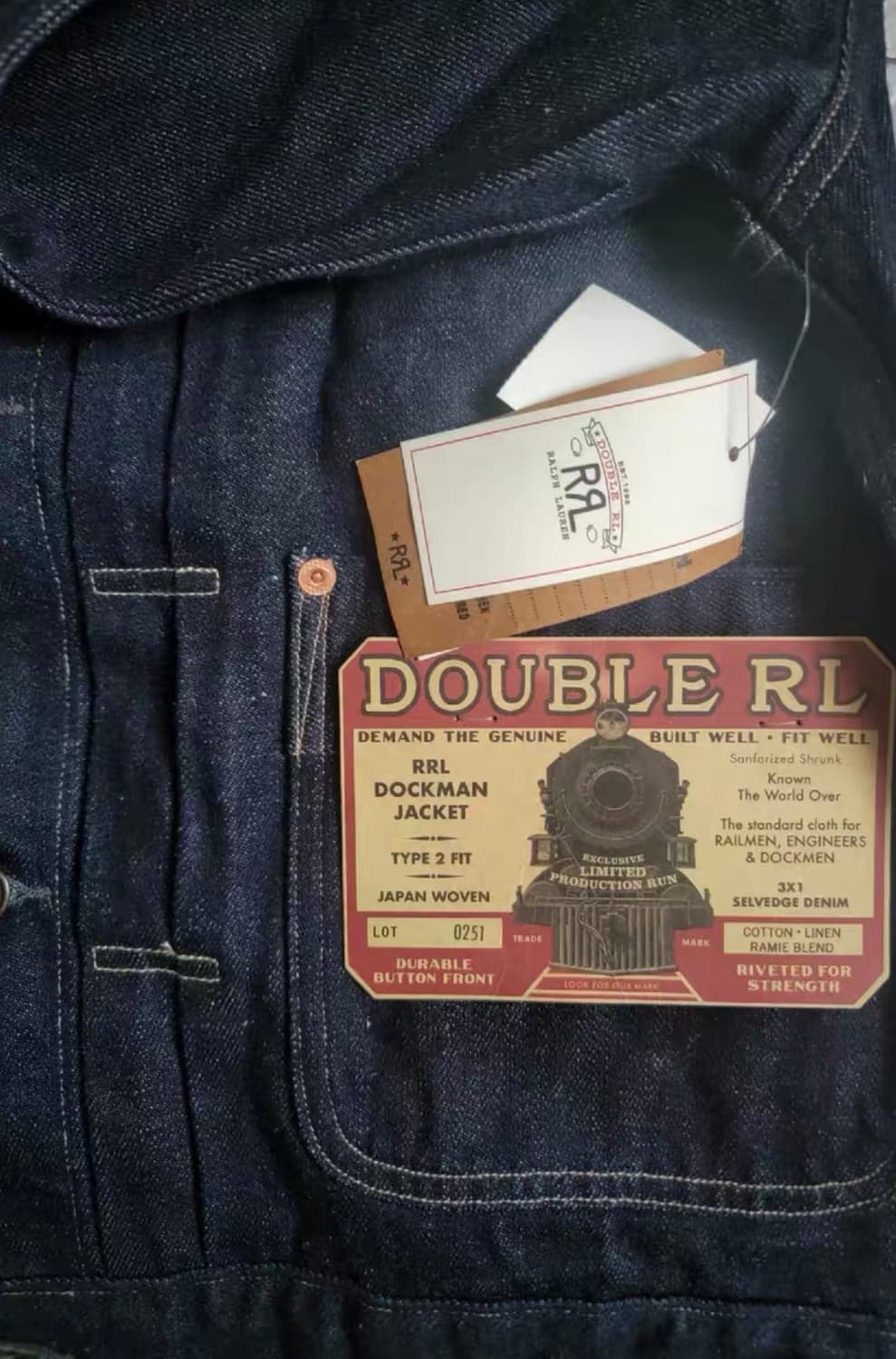 rrl 레일로드 트러커 자켓 L 새상품 상품이미지3