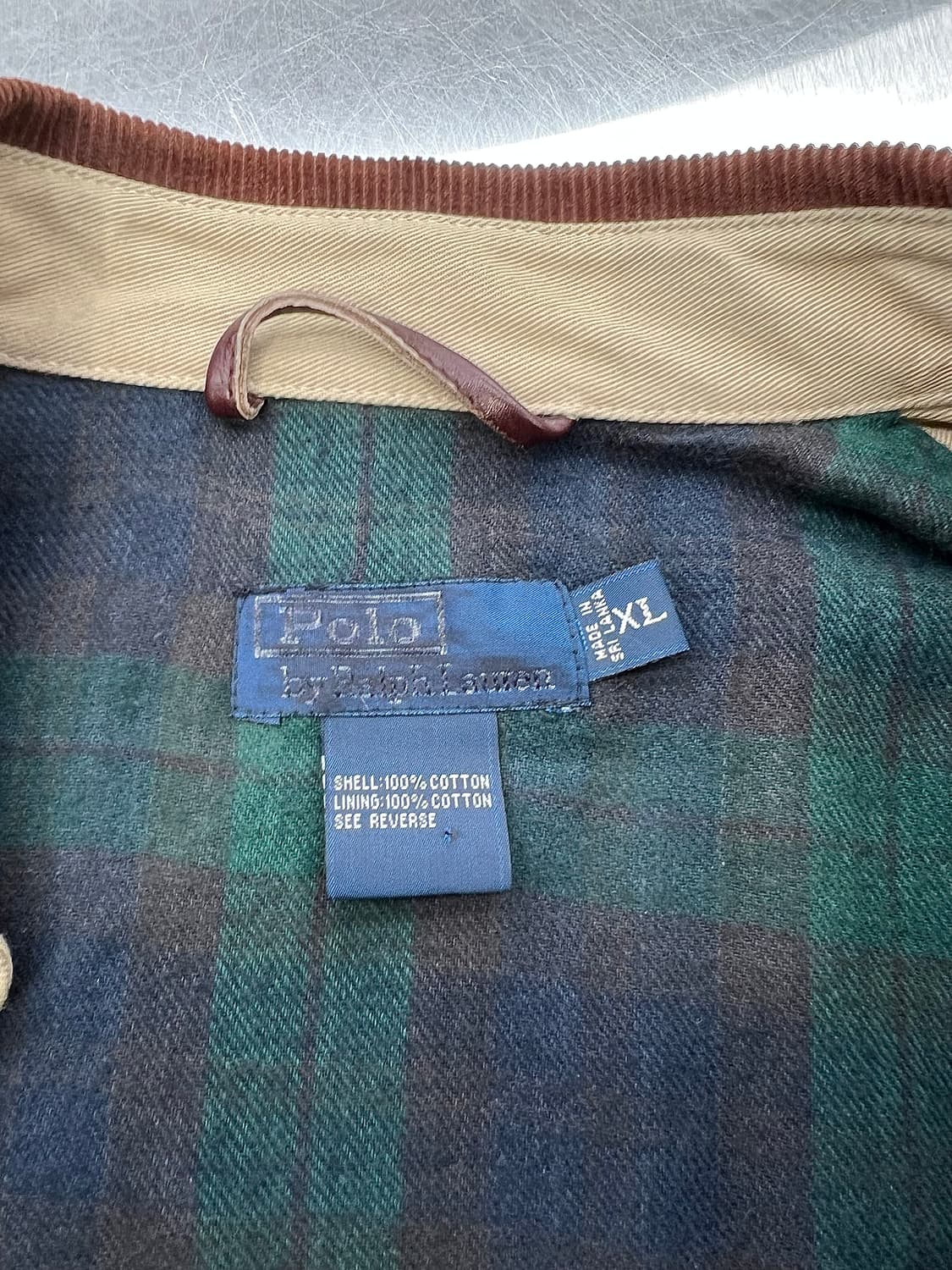 폴로 랄프로렌 베이지 스윙톱 넥 카라 블루종 자켓 상품이미지7