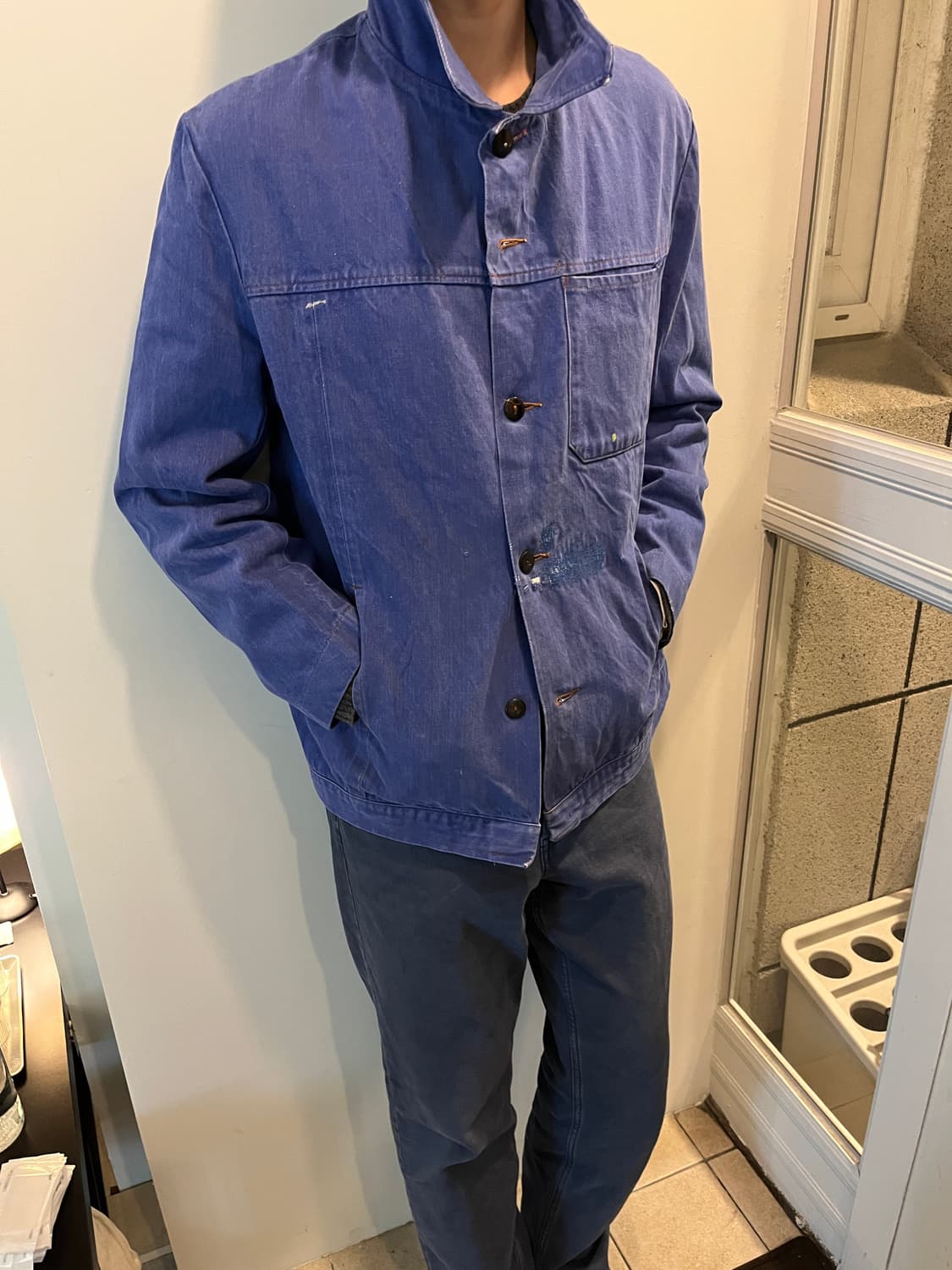70s og french work jacket 상품이미지3