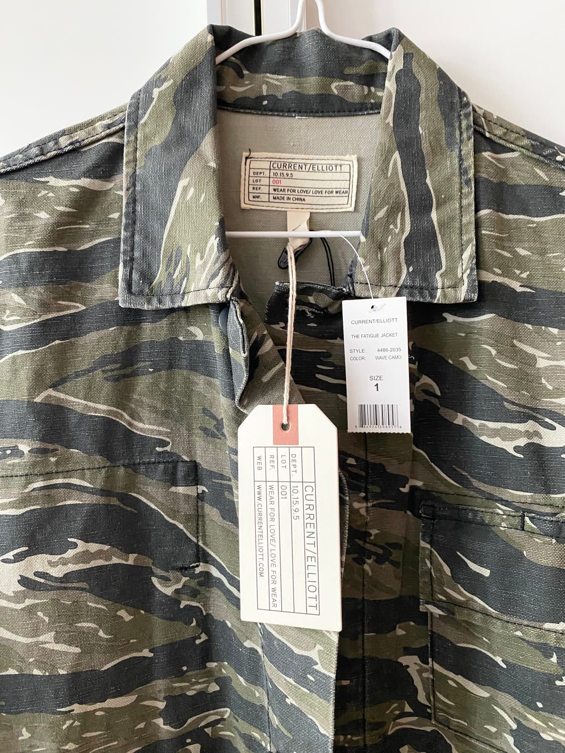 [새상품] 커런트 엘리엇 셔츠 자켓 카모셔츠 카모자켓 Current/El 상품이미지1