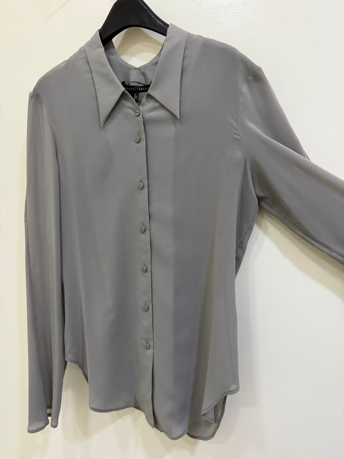 띠어리 시스루 블라우스 셔츠 정품 상품이미지2