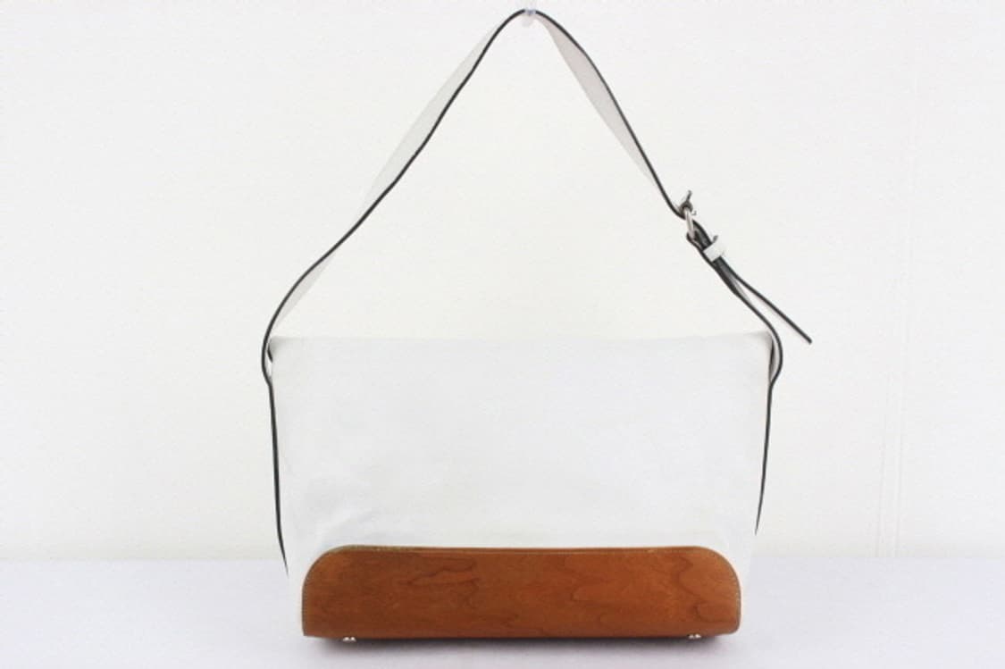 Neil Barrett 2014 S/S 은장로고 화이트 우드패턴 백 상품이미지3