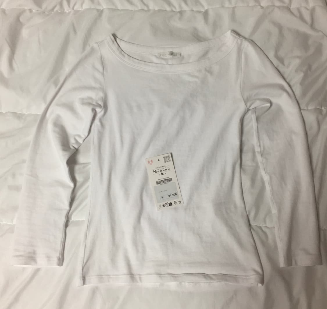 자라 7부 티셔츠 슬리브 긴팔 티셔츠 상품이미지3