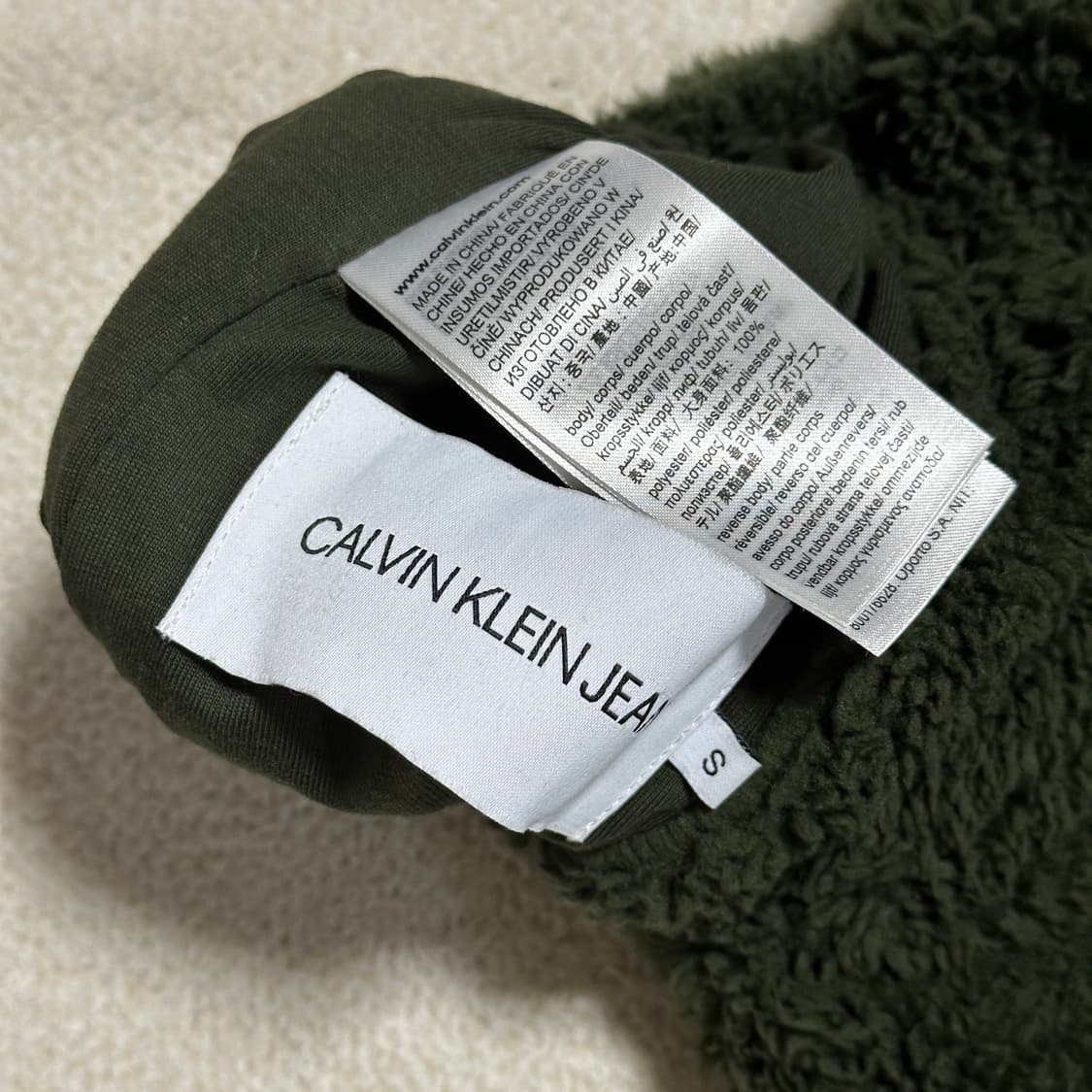 캘빈클라인 진 리버서블 쉐르파 재킷 상품이미지10