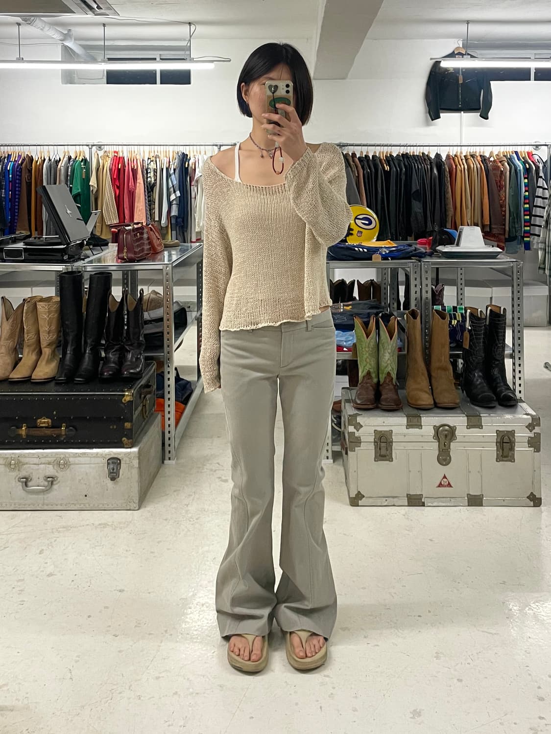 THEORY flare curved pants 띠어리 플레어 커브드 팬츠 상품이미지1