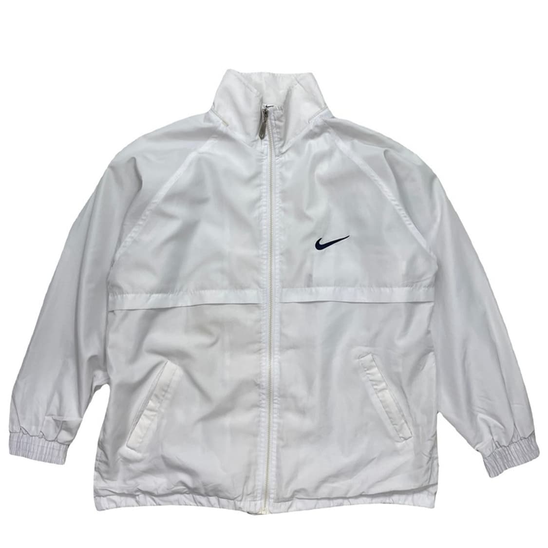 NIKE 올드스쿨 스우시 윈드브레이커 화이트 (실측참고) 상품이미지1