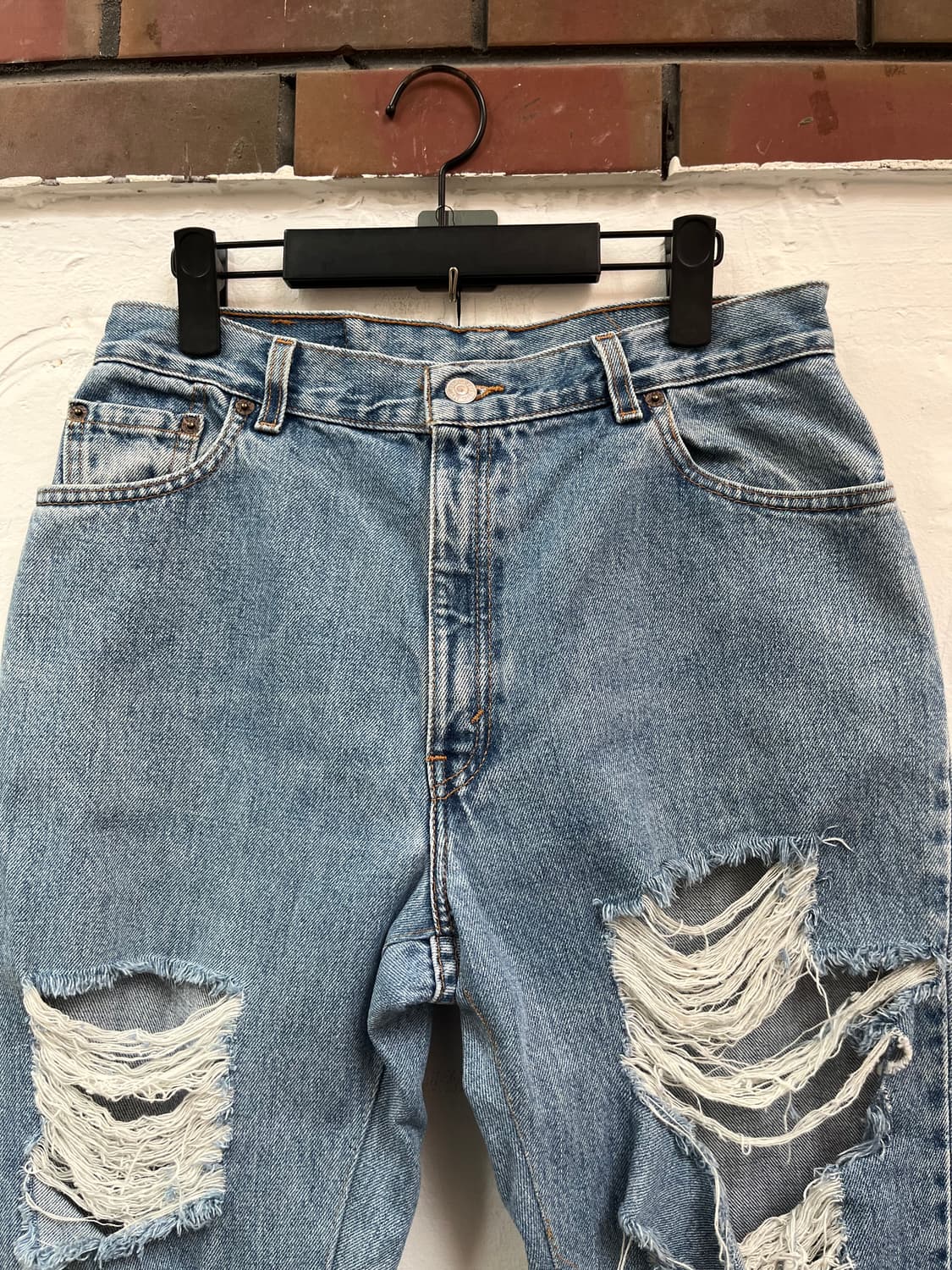 Levis 550 대미지 연청 데님 W31/M 상품이미지2