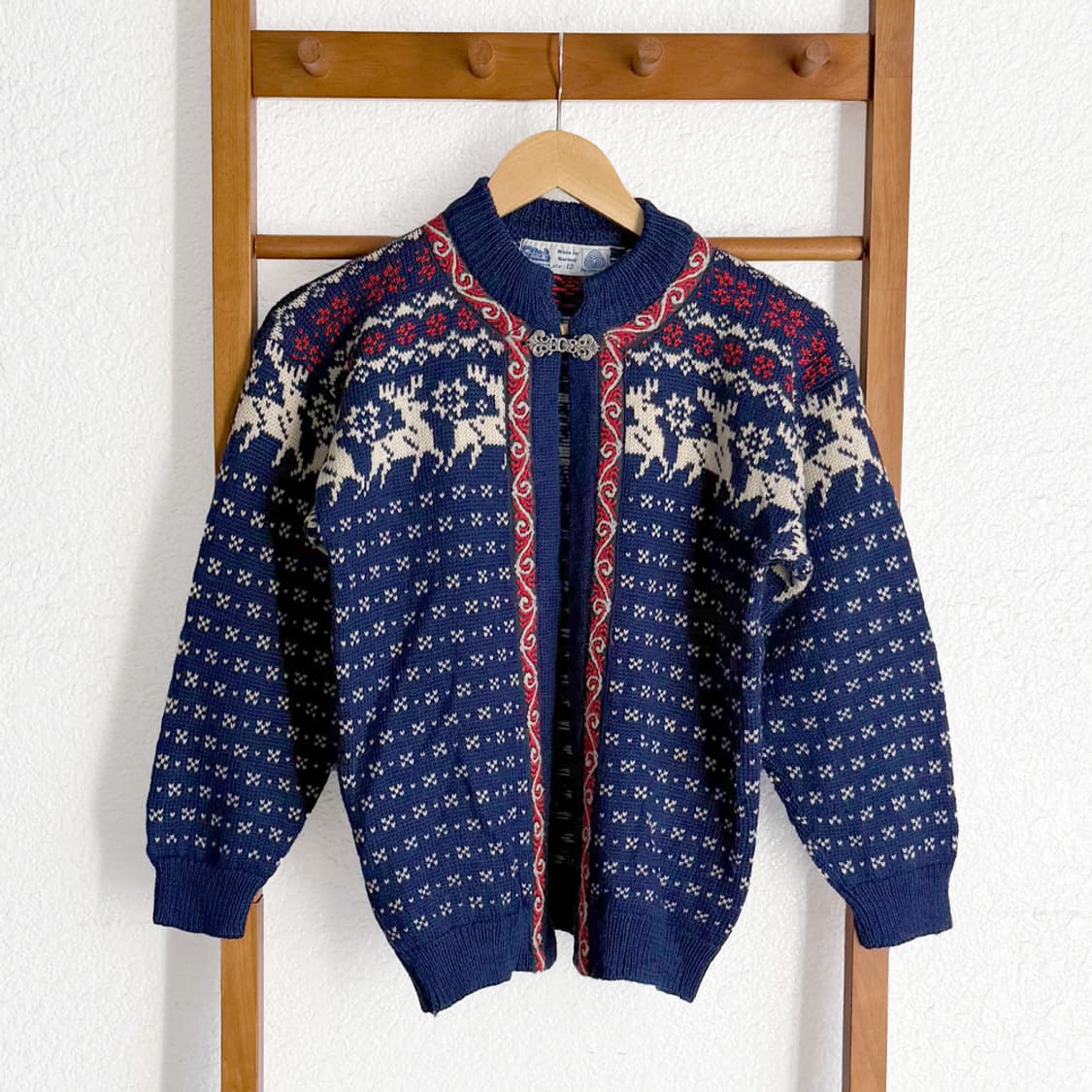 Norwegian Navy Deer Cardigan 상품이미지1