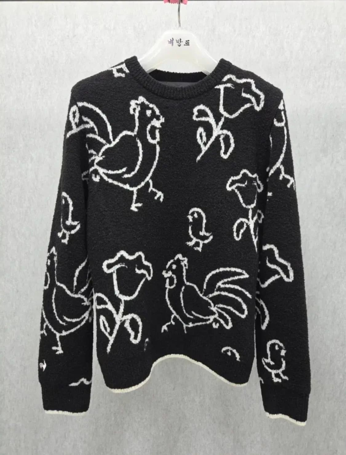 여성 85 르꼬끄 골프 방풍 니트 긴팔 상품이미지1