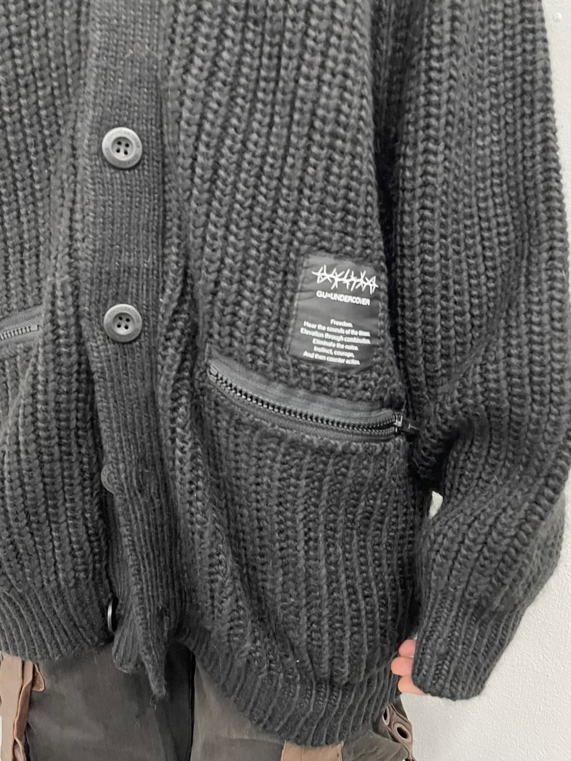 GUxUNDERCOVER 버튼 포켓 가디건 상품이미지2