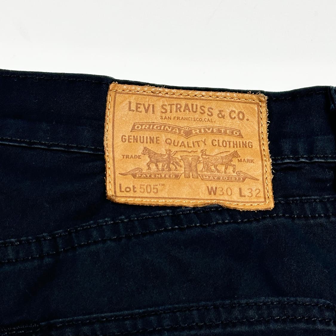 리바이스 505 오리지널 흑청 블랙진 치노팬츠 (30인치) 상품이미지6