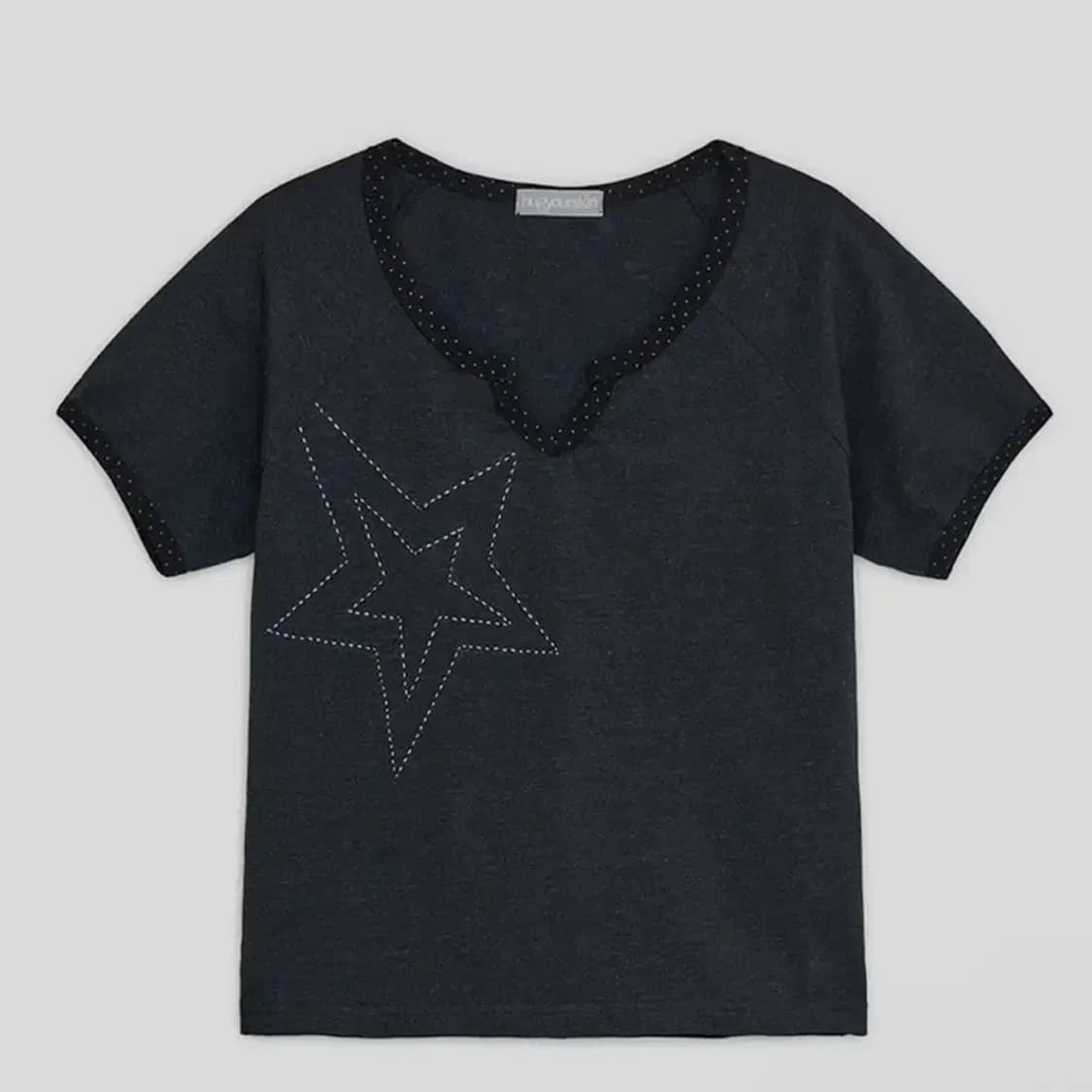 허그유어스킨 스타 스티치 챠콜 상품이미지1