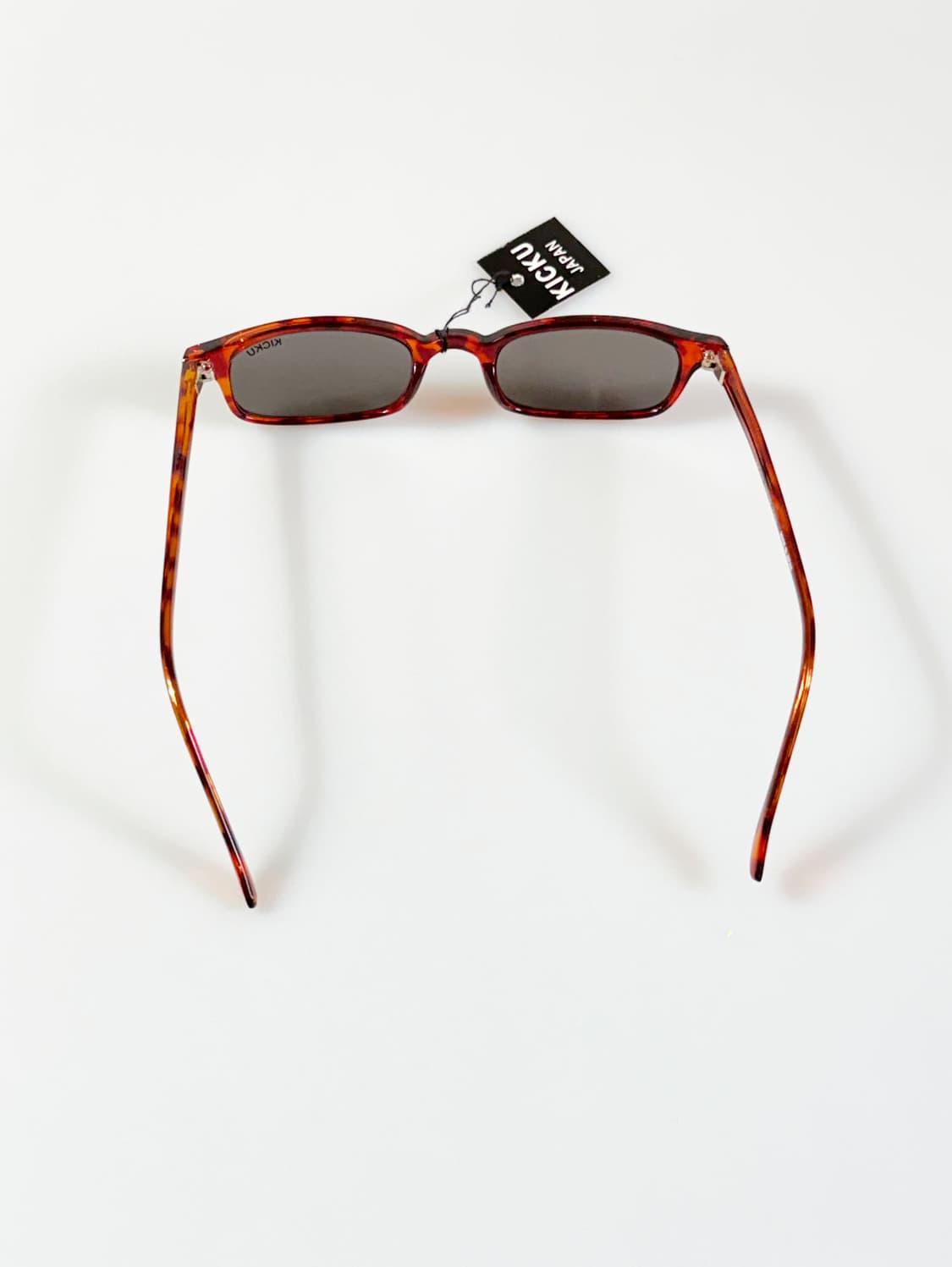 90s KICKU JAPAN 레오파드 스퀘어 뿔테 빈티지 선글라스 상품이미지5