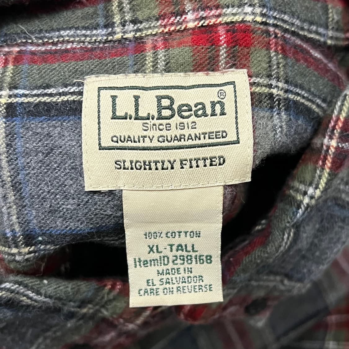  엘엘빈 체크 플란넬 셔츠 y14510 상품이미지5