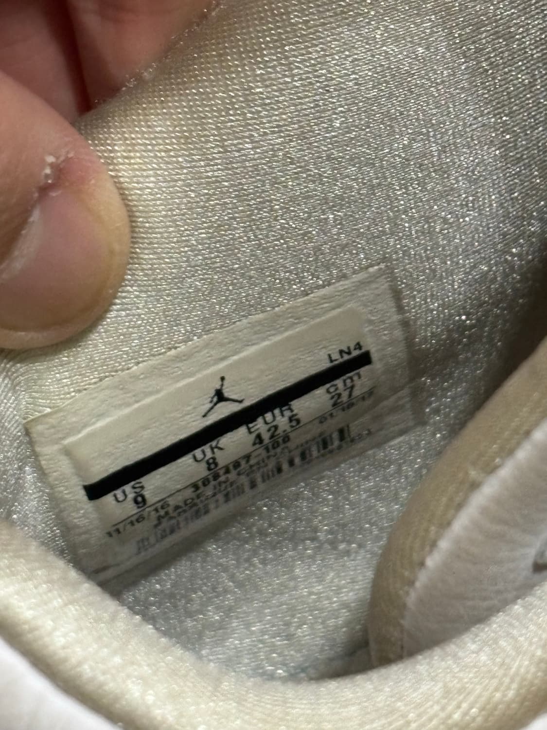 조던 4 레트로 퓨어 머니 2017 270사이즈 상품이미지6