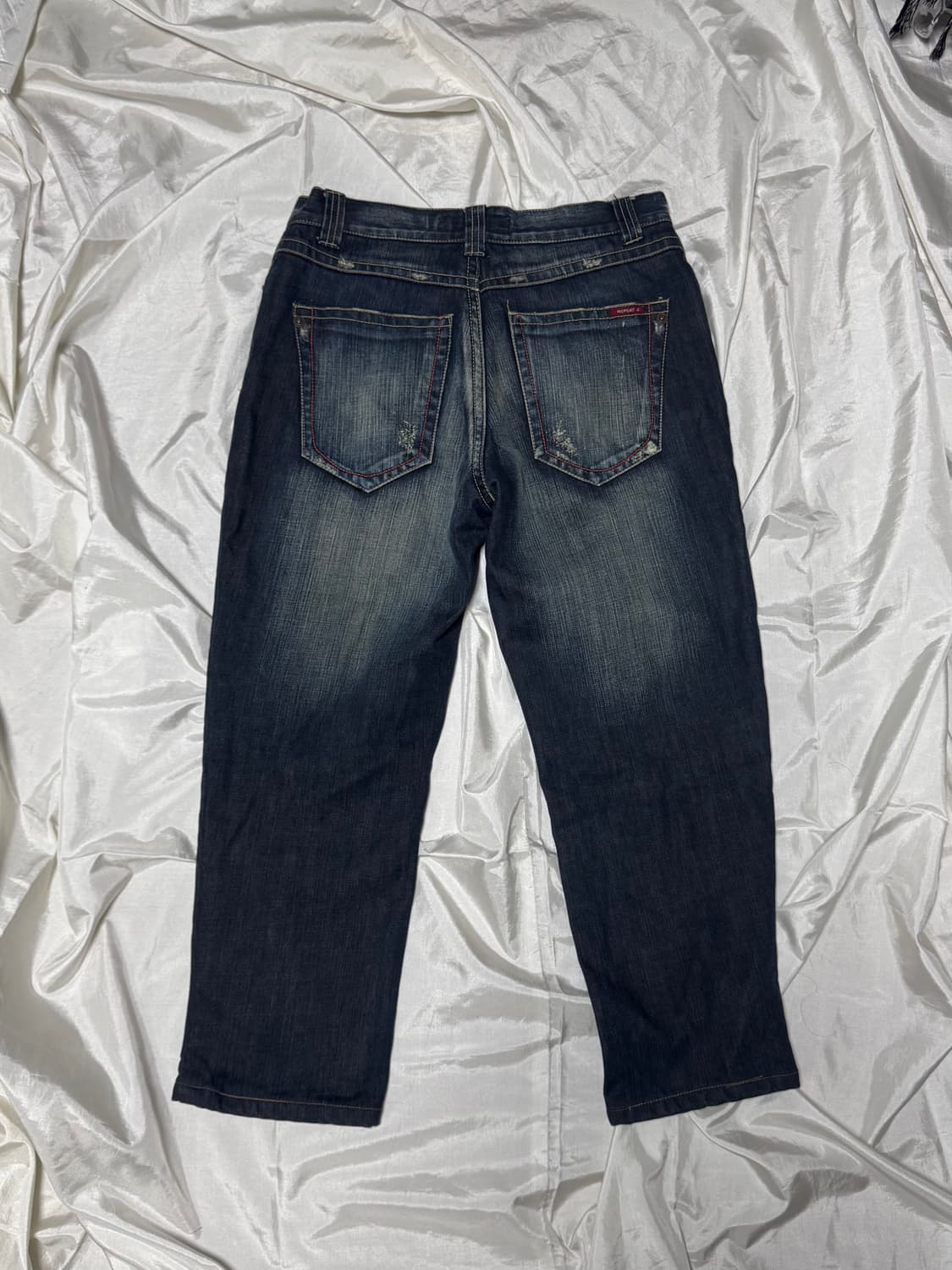 Y2k Design Washing Denim Jeans 상품이미지1