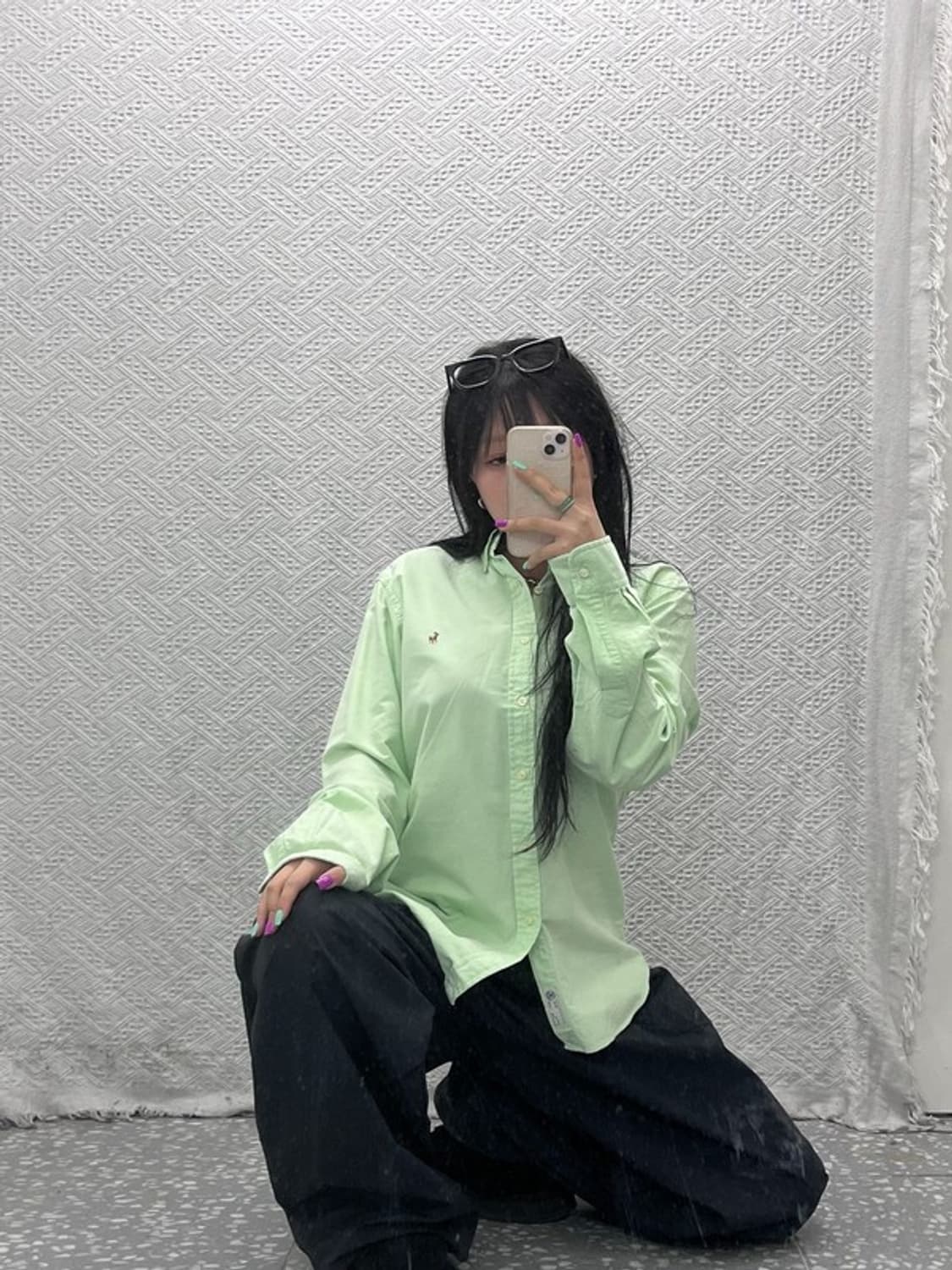 폴로 랄프로렌 피스타치오 그린 셔츠 L C06945 상품이미지2