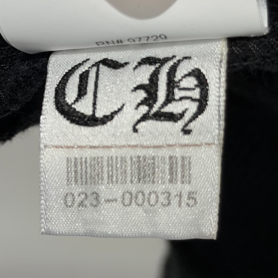 (A+/S) / 크롬하츠 레더 패치 크롭 니트 블랙 상품이미지10