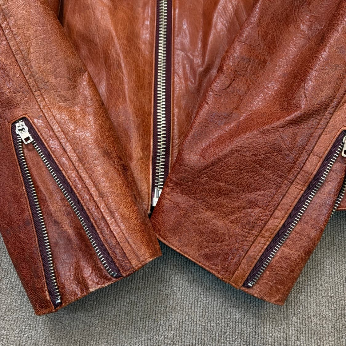 First Avenue de Base  japan 빈티지 레더 자켓  상품이미지3