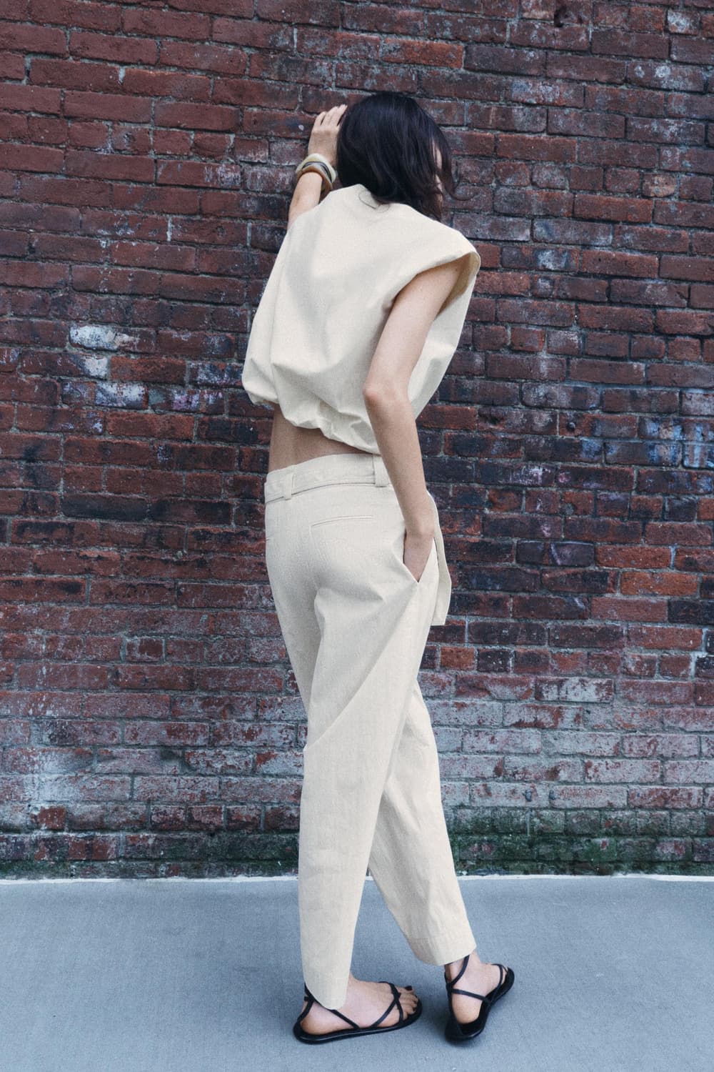 Zara mock neck balloon top 벌룬 탑 상품이미지3