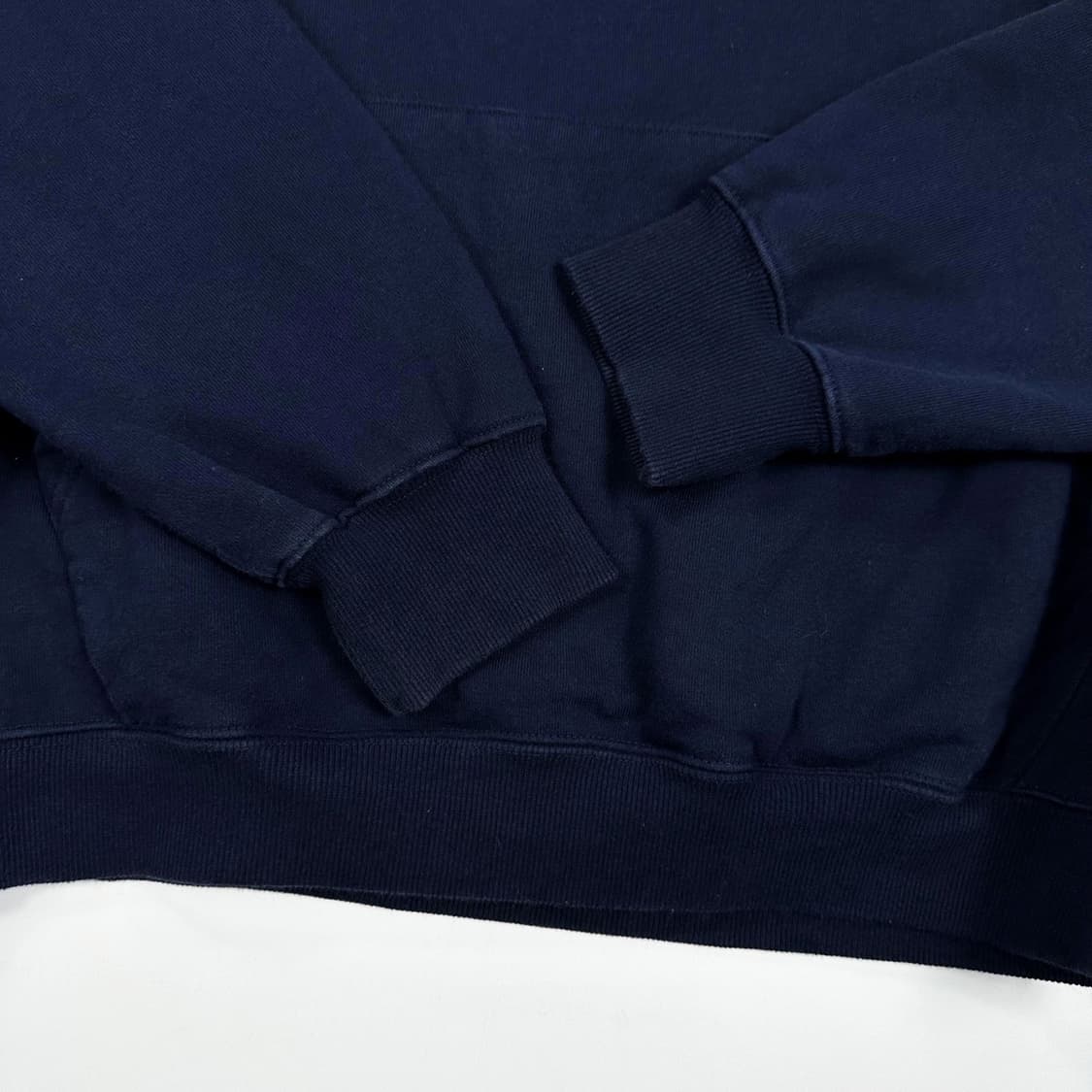 예스아이씨 네이비 헤비 코튼 후드티 (실측 L) 상품이미지5