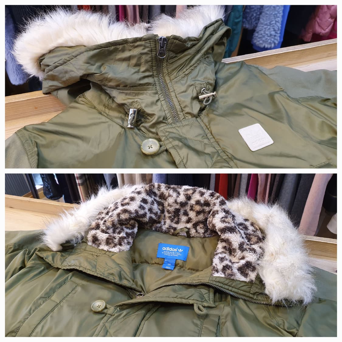 66/77.아디다스 다운 롱 봄버점퍼 상품이미지4