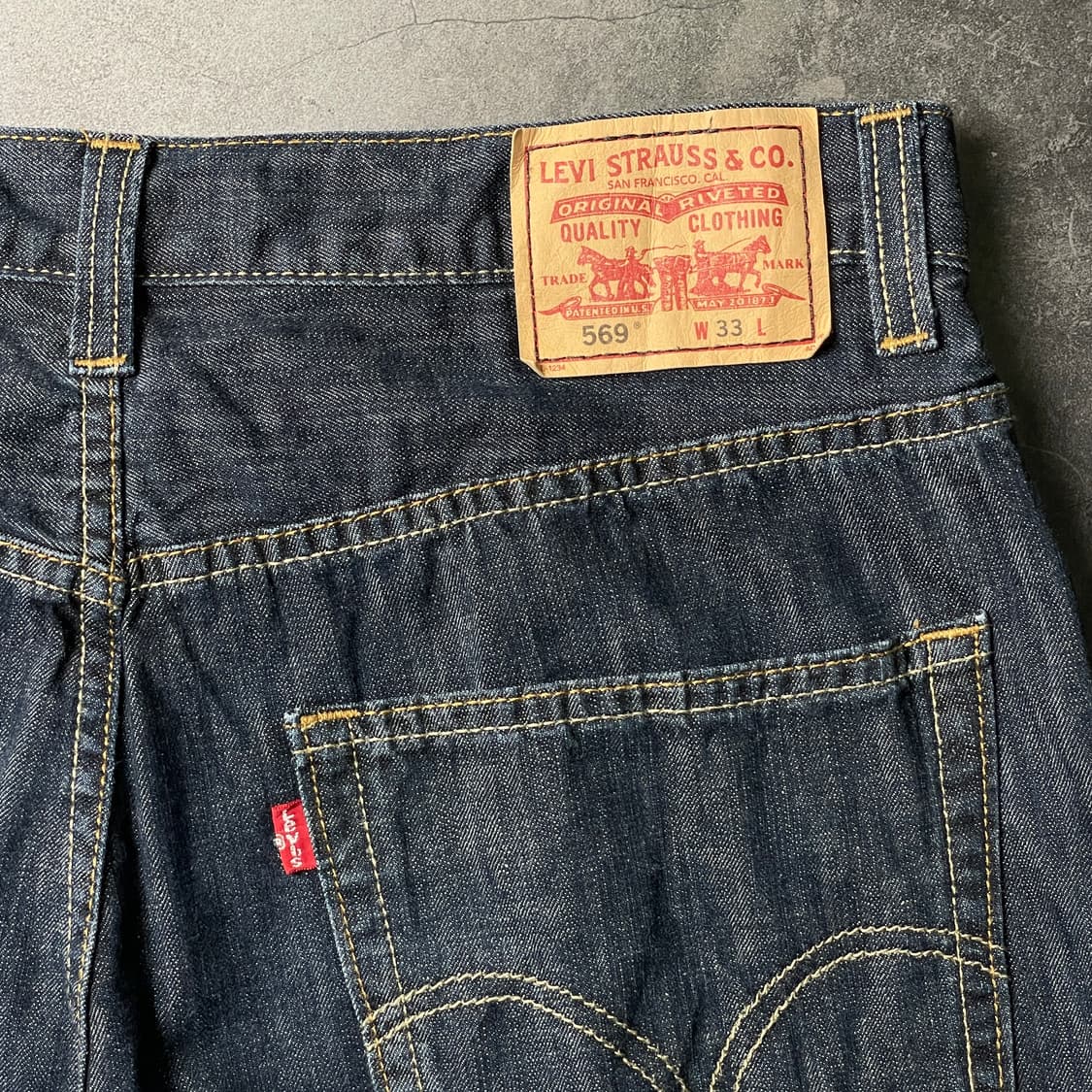 LEVI'S 리바이스569 빈티지 인디고 데님 하프팬츠 A01170 상품이미지7