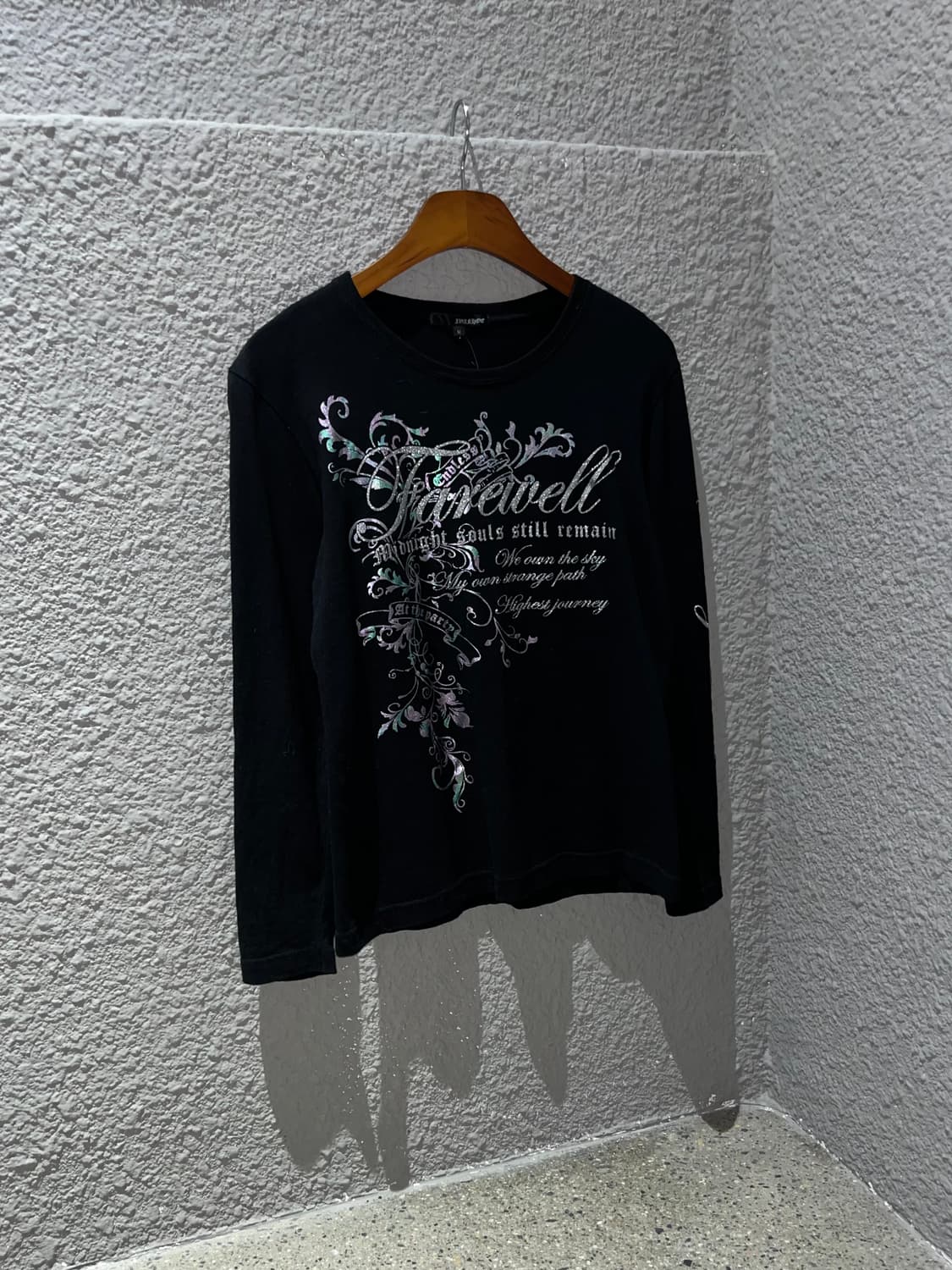 글리터 레터링 빈티지 티셔츠 상품이미지1