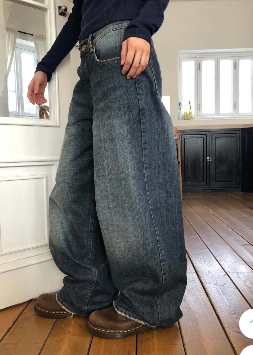 (L) 릿킴 LOW STRAIGHT JEANS ootj 상품이미지4