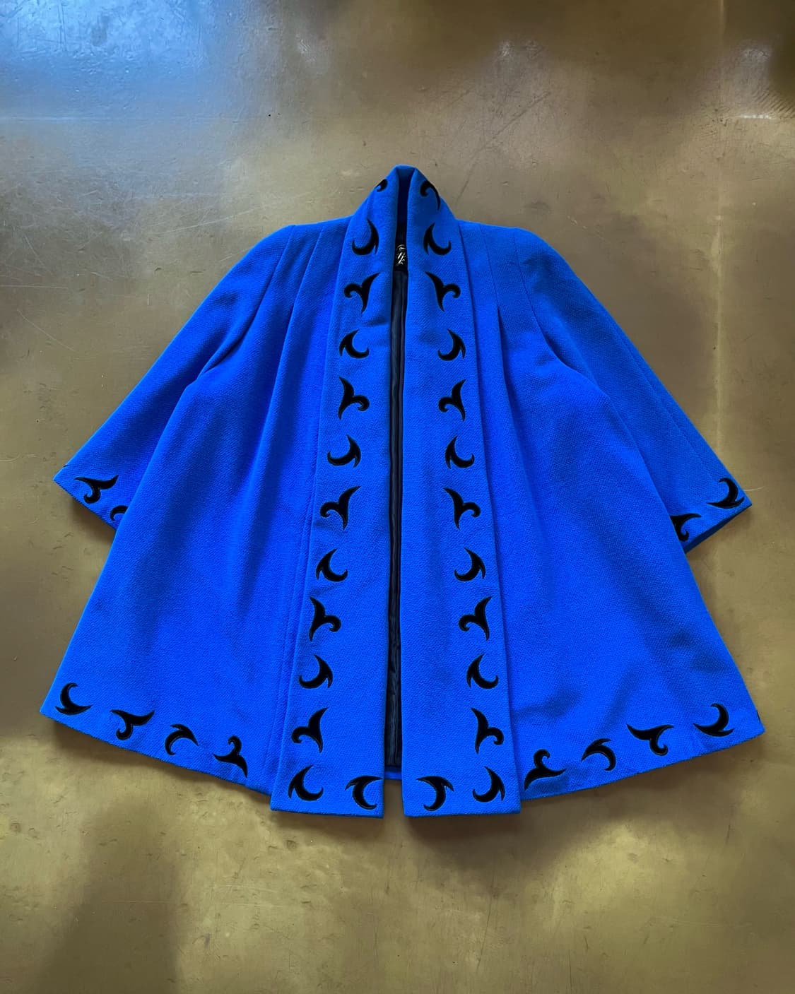 G.K 伊太利喜 Tribal Pattern Trim Wool Coat 상품이미지4