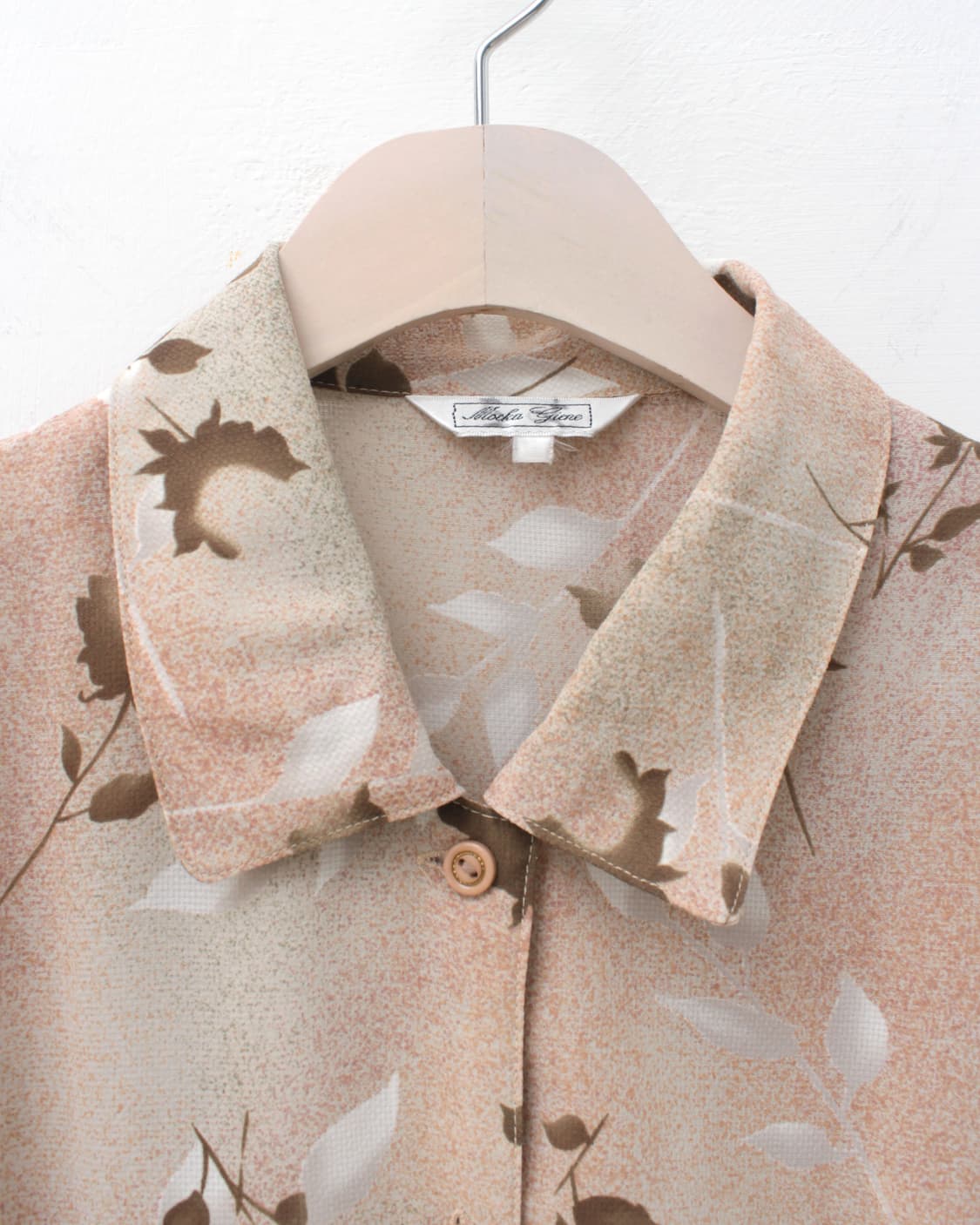 일본 빈티지 플라워 패턴 블라우스 상품이미지6