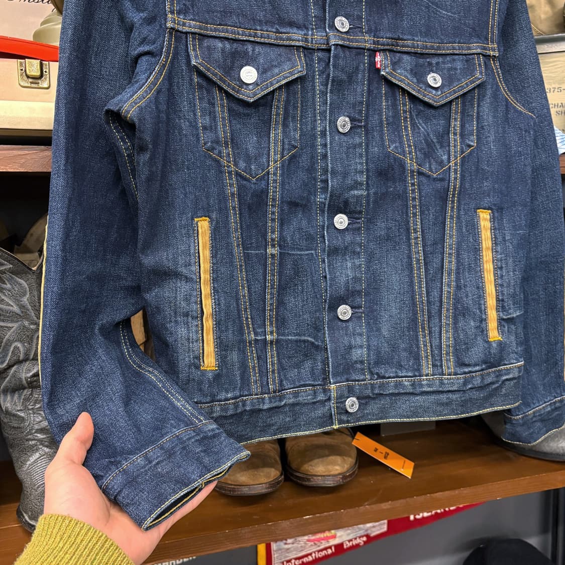 현행 리바이스 타입3 코듀로이 카라 패치 데님 트러커자켓 N614 상품이미지4