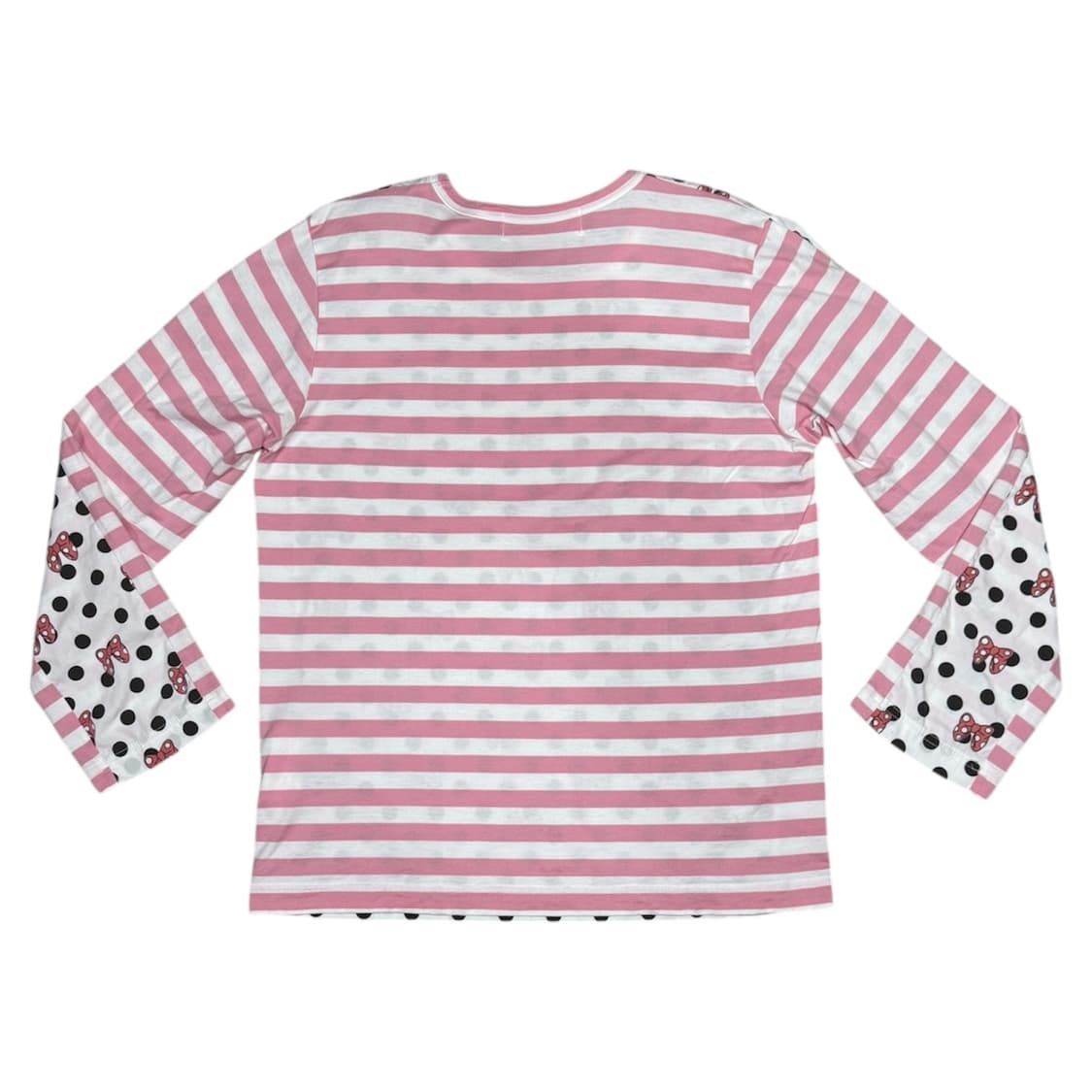 2020 꼼데가르송 x 디즈니 폴카닷 리본 스트라이프 롱슬리브 티셔츠 상품이미지2