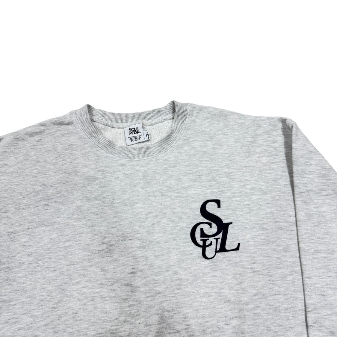 스컬프터 심볼 로고 맨투맨 그레이 L 상품이미지2