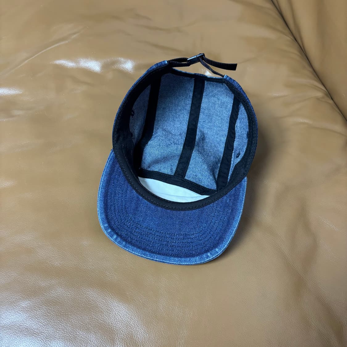 Supreme 슈프림 워시드 데님 메탈 로고 캠프캡 모자 (Denim) 상품이미지6