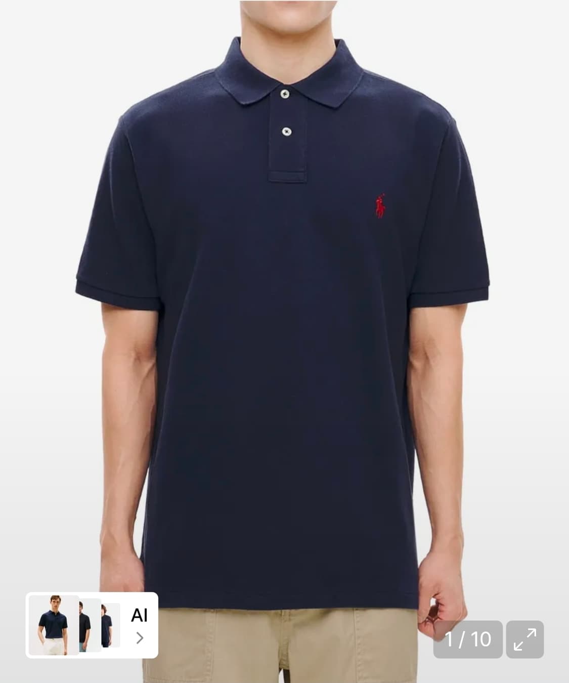 새상품 L ) 폴로 랄프로렌 네이비 반팔 폴로셔츠 카라티 상품이미지2