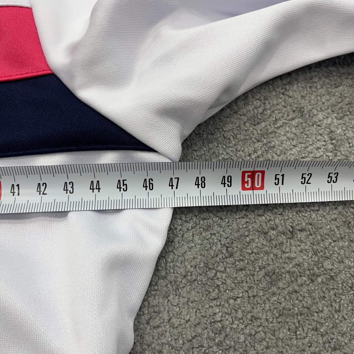 90 아디다스 화이트/핑크 삼선 트랙탑 상품이미지6