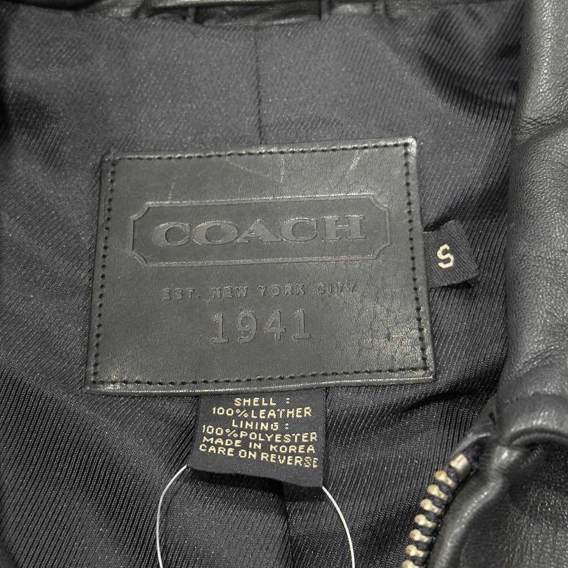 COACH 코치 레더 자켓 상품이미지5